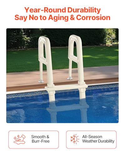 Escalera para piscina VEVOR 5 peldaños con barandales miniatura 5