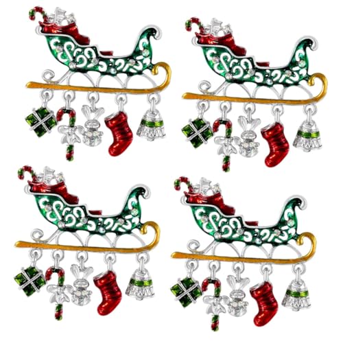 Broche de Navidad de diseño de coche accesorio elegante ropa adornos coche navideño