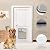 CEESC Large Dog Door for Pets Up to 100 lb, Weatherproof Pet Door for Cats and Dogs, Durable, Snap-in Closing Panel Included, Suitable for Interior and Exterior Doors (Large, White)