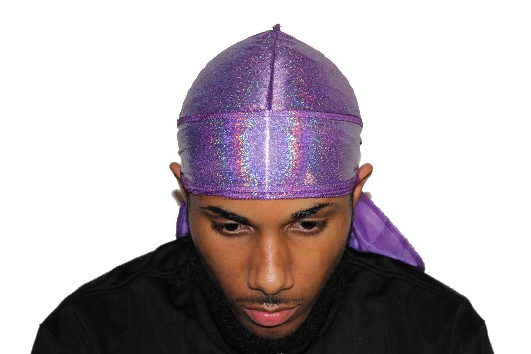 Apparel | Silky Hologram Durags for Men Women Headwrap Durags Headscarf Soft Cap for Hair Waves Fashion