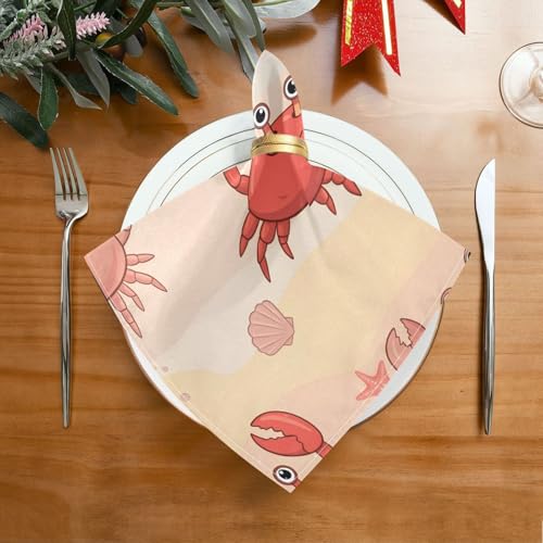Servilletas de Tela Qilmy Set de 6, 20 x 20 Inch miniatura 3