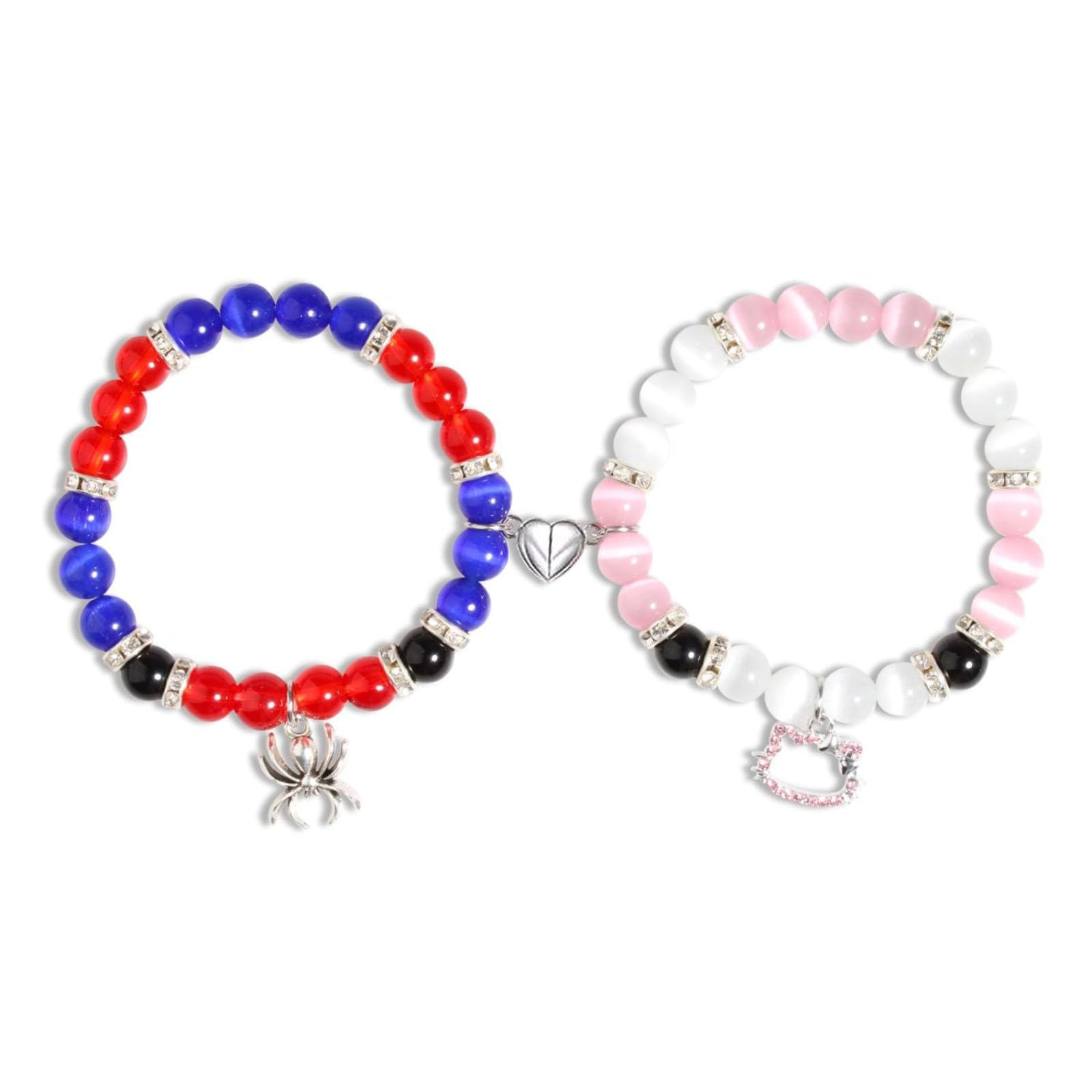 Korotho Bijpassende armbanden voor koppels beste vriend, Spider Kitty Charm Armbanden Kerstcadeaus Bff Vriendschap Bijpassende Sieraden Lange Afstand Relatie Armbanden voor Koppels Familie Vrienden Bf Korotho Bijpassende armbanden voor koppels beste vriend, Spider Kitty Charm Armbanden Kerstcadeaus Bff Vriendschap Bijpassende Sieraden Lange Afstand Relatie Armbanden voor Koppels Familie Vrienden Bf