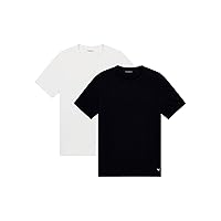 Emporio Armani T-Shirt Girocollo da Uomo Essential LOGOLABEL, Confezione da 2