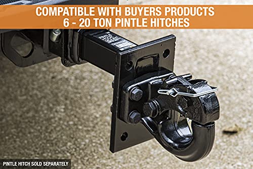Image of Buyers Products PM107 Pintle Hook Mount 3-Position 2 Inch Receiver Black