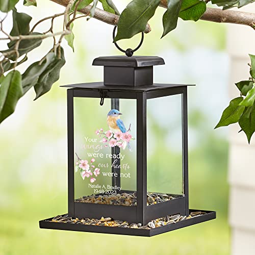 Let'S Make Memories 30371779 Personalized Your Wings Were Ready Memorial Bird Feeder thumb #1