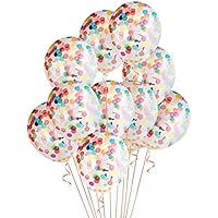 12 globos de confeti para fiesta Globos de confeti arcoíris de