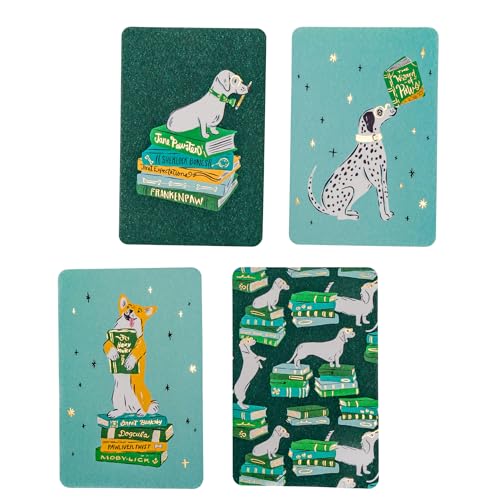 Image of Studio Oh! Smart Pups Blank Note Cards with Envelopes & Stickers, Assorted Stationery Set (12 Cards, 13 Envelopes), 3.5 inch x 5.25 inch, Cute Dog Thank You & Birthday Cards, 250 GSM Paper, Decorative Box