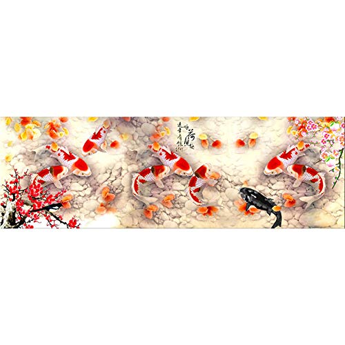 Peinture paysage toile koi moderne pour une ambiance maison relaxante