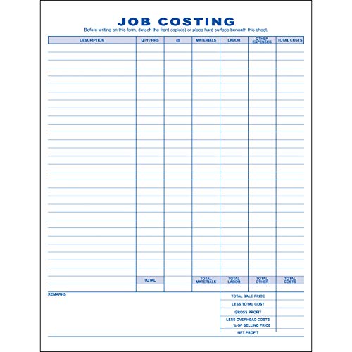 Job Invoice, 2 Copy (Duplicate), 8.5"X11" - Personalized For Free (1000-Forms) #TOP1