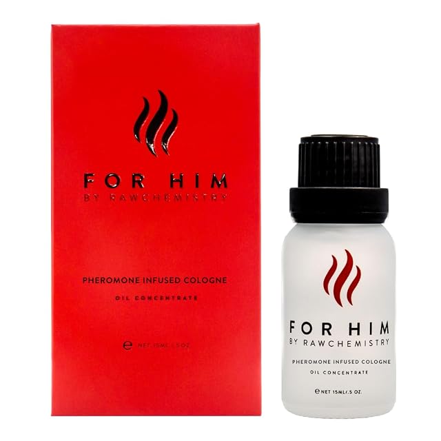 RawChemistry RawChemistry For Him Pheromone Infused Cologne for Men, Long Lasting 0.5 oz