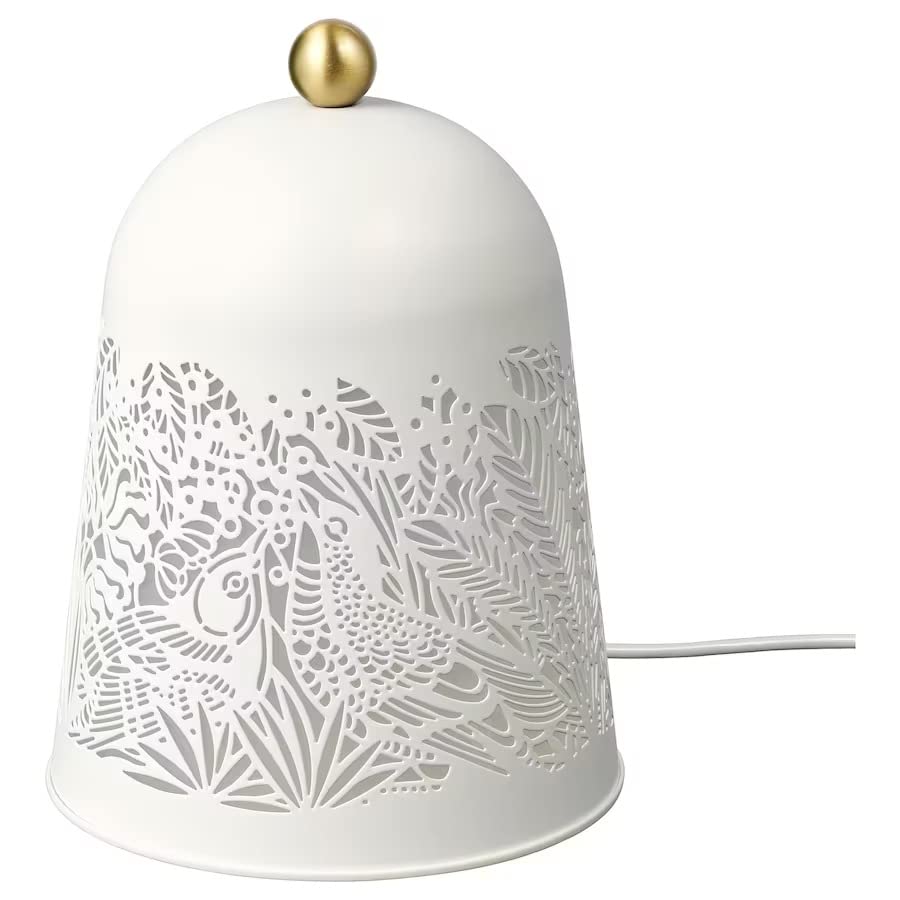 IKEA LED Table Lamp, White / Brass Colour-image-7