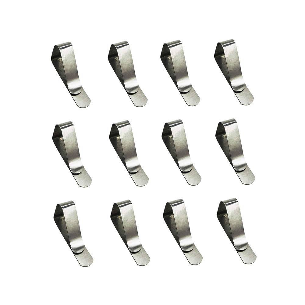 Pangmao Multicolor 12Pcs Stainless Steel Tablecloth Clips Table Cloth Cover Clamps Clip Set(S)