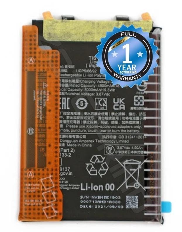 Image of Original BN5E Battery for Redmi Note 11 Pro 5G 21091116I, 2201116SG / Poco X4 Pro 5G MZB0AWFIN Battery with 1 Year Warranty****(CC207)