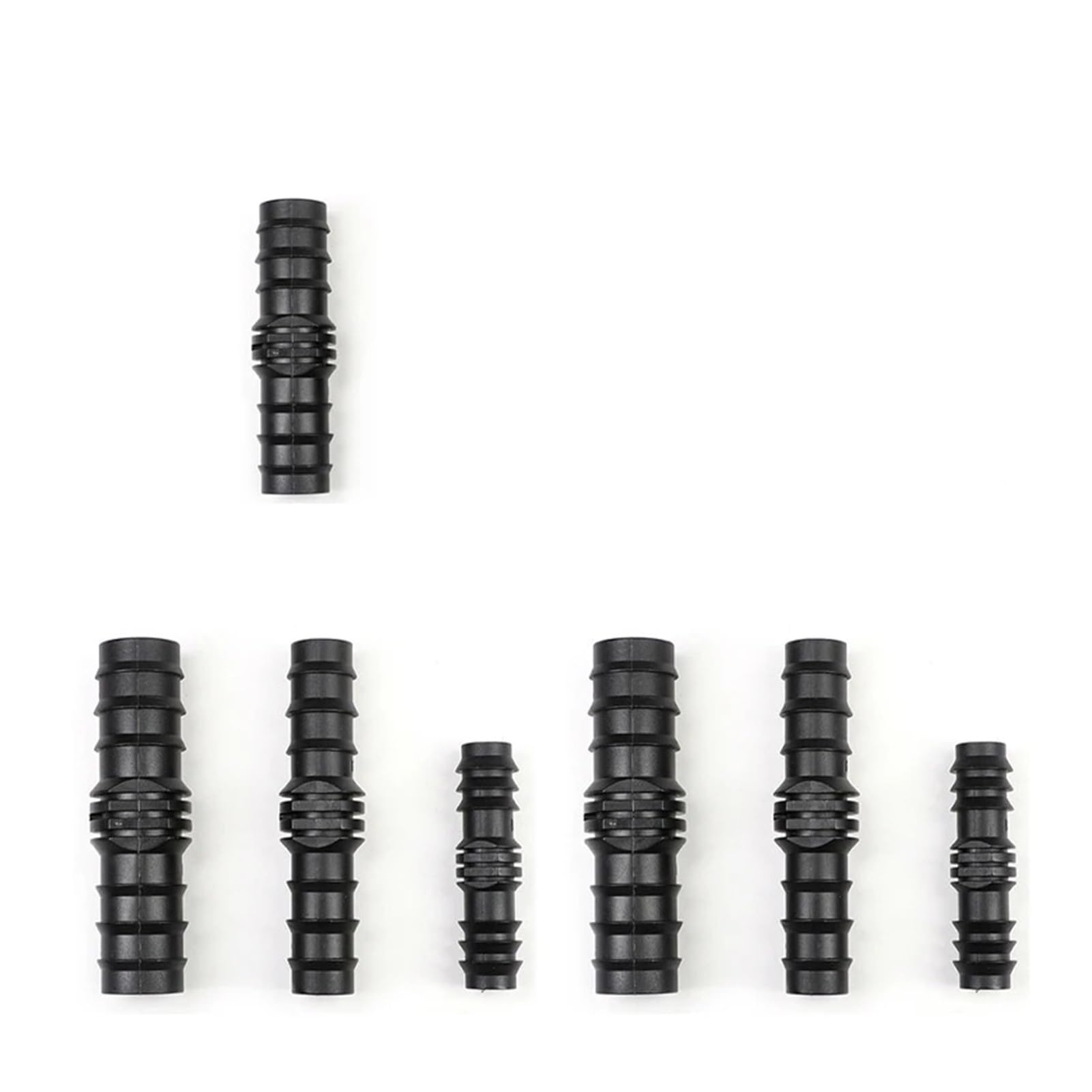 15mm 18mm 24mm PE Barb End Connettori Giunti Connettore a T dritto Micro irrigazione a goccia Tubo di riparazione Raccordo Irrigazione del giardino(Straight,24MM_50 PIECES)