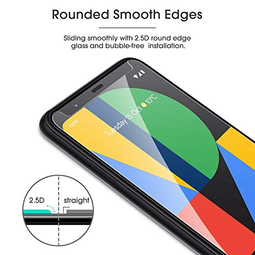 [4 Pack] Omoton Google Pixel 4 Xl Screen Protector, Tempered Glass Screen Protector For Google Pixel 4Xl 2019 Released With/Alignment Frame/Scratch Resistant/Bubble Free #TOP6