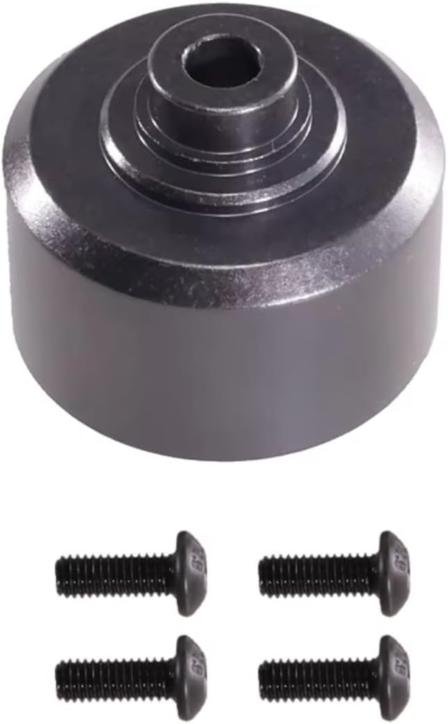 Rc Upgrade Components For MJX For Hyper Go 10208 1/10 7303 1/7 Metal Differential Gearbox Housing RC Car Gearbox Upgrade Parts And Accessories(Black)
