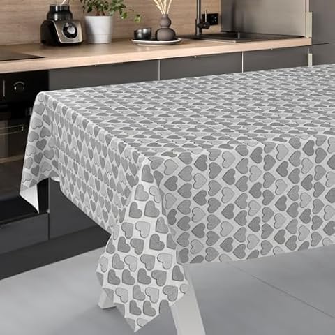 ANRO Washable Oilcloth Tablecloth for Indoor and Outdoor Cover