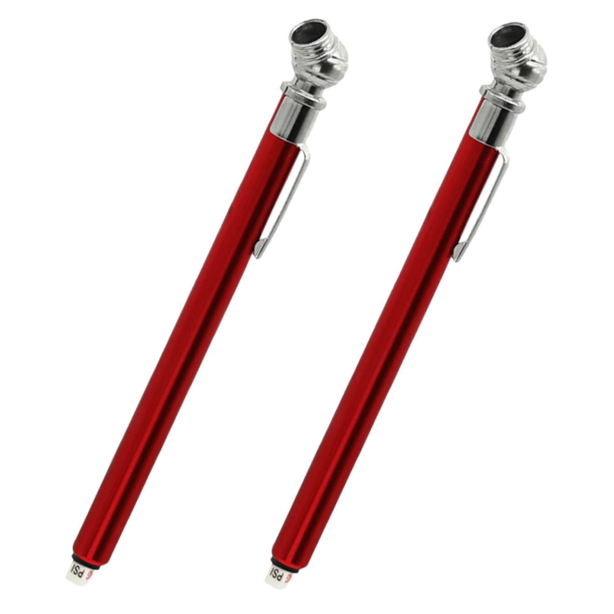 Kichvoe 2pcs Mechanical Pencil Style Tire Pressure Gauge for Cars Bicycles Trucks Portable Stainless Steel Tire Gauge with Accurate Reliable Measurement