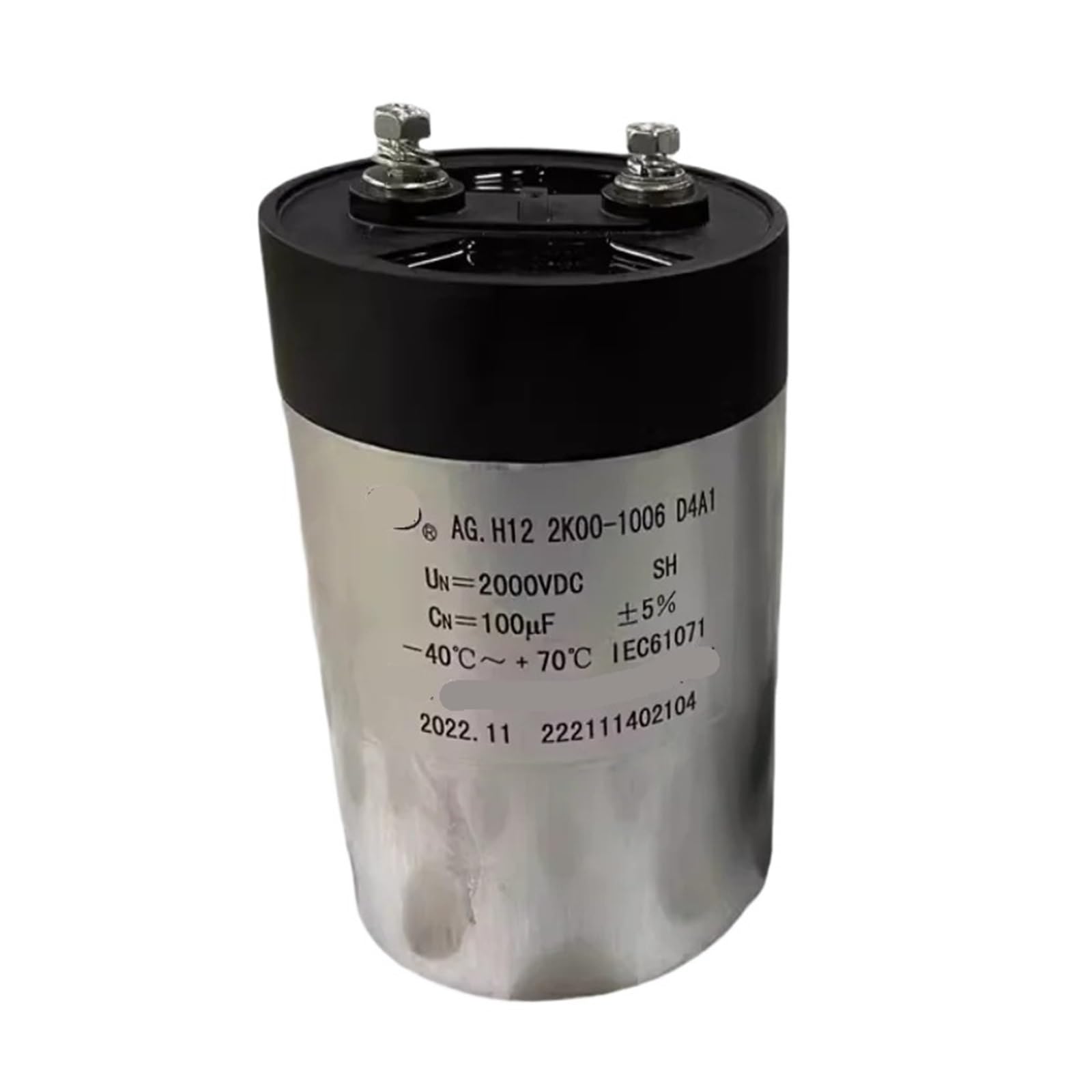 KSZHZYMGX 1PCS 50UF 68UF 80UF 100UF 118UF 2000V DC Thin film capacitor 96 * 125MM(118UF)