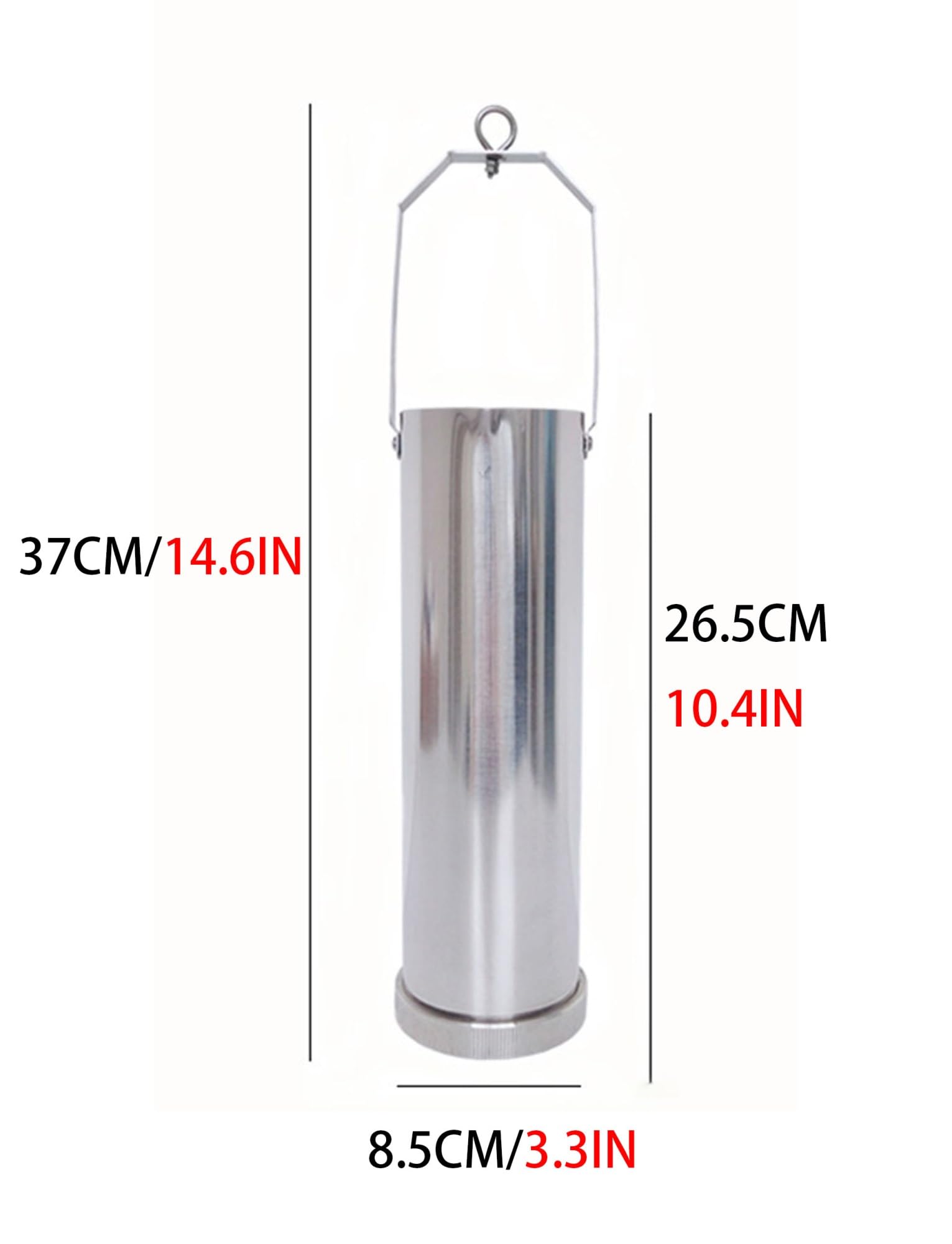 Muestreador líquido de acero inoxidable, kit de muestra de aceite para petróleo, química y laboratorio, 22 x 7,3 cm, 500 ml