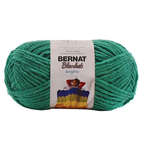 Image of BERNAT BLANKET BRIGHTS YARN 300G 10.5 OZ, GOGO GREEN