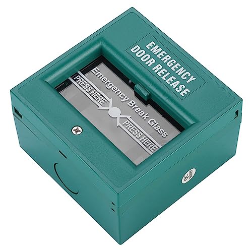 Liberador de Puerta de Salida de Emergencia Botón de Alarma contra Incendios Interruptor de Rotura de Puerta de Seguridad para el Hogar Fácil de Colocar en una Carcasa de