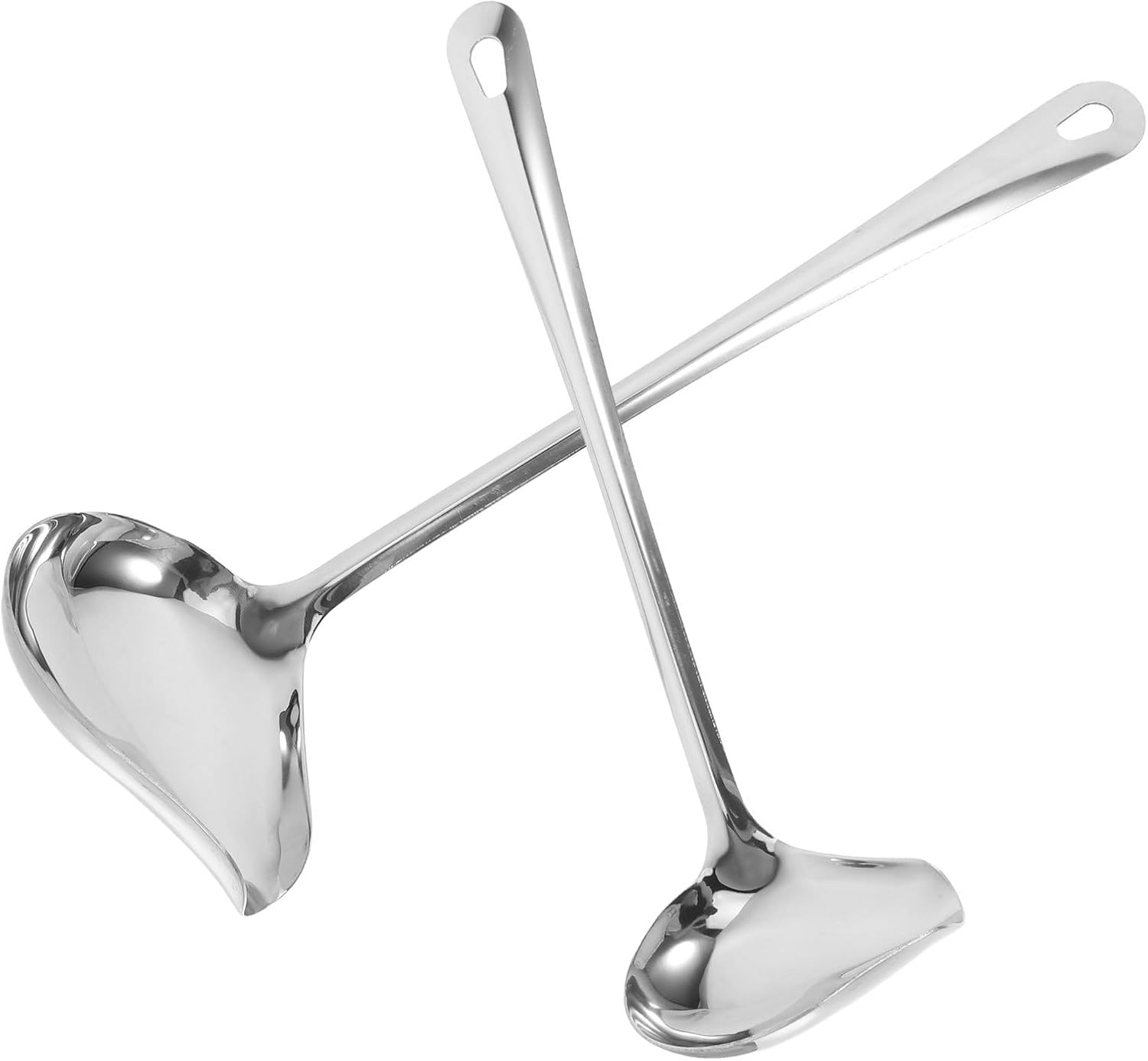 2pcs Saucier Drizzle Spoon Kitchen Tool Stainless Steel for Serving