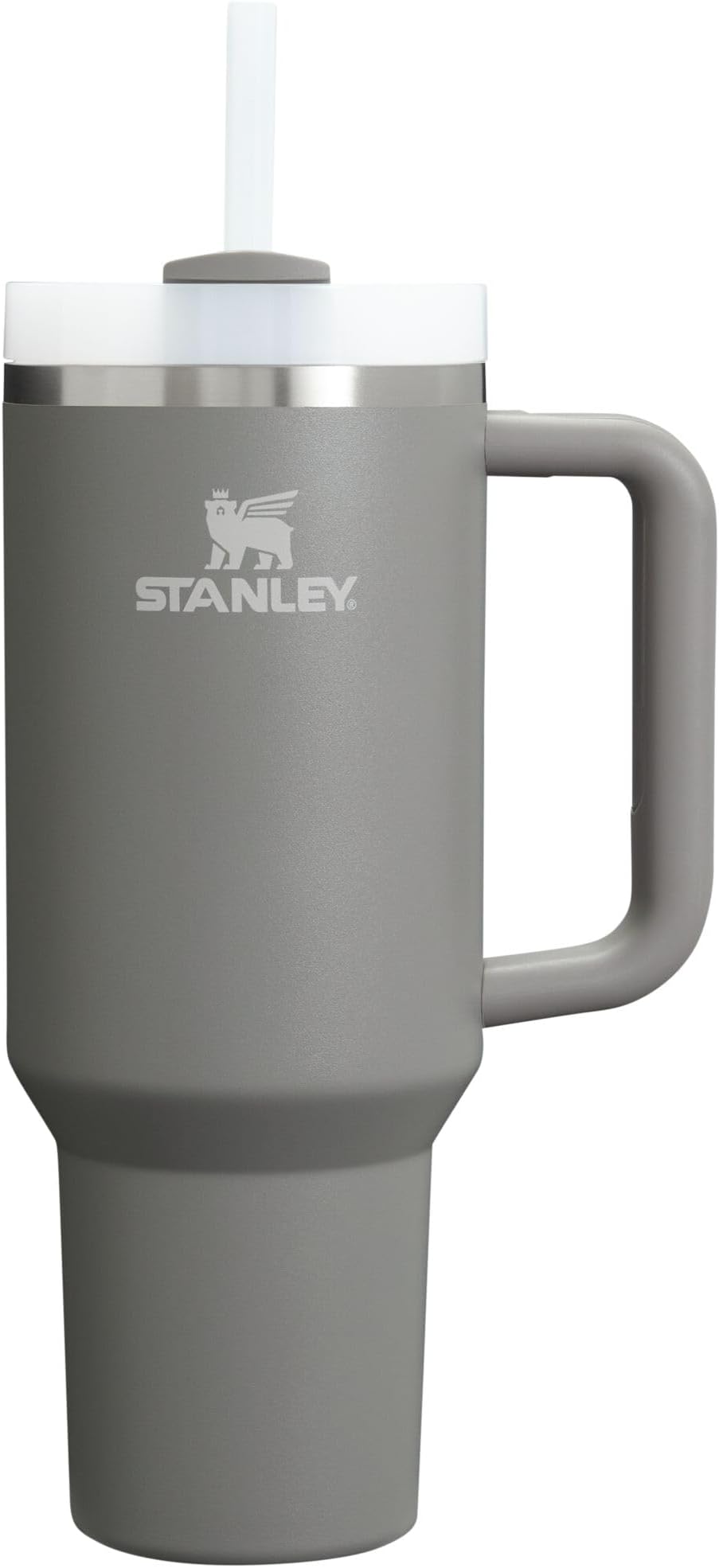 STANLEY Quencher H2.0 FlowState Stainless Steel Vacuum Insulated Tumbler with Lid and Straw for Water, Iced Tea or Coffee, Smoothie and More, Stone, 40oz