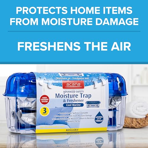 Acana Advanced Safety Moisture Trap & Freshener, Ideal for Larger Rooms & Spaces, Dehumidifier for Damp Mould - Image 4