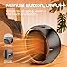 ASNUG Space Heater, Portable Electric Heaters for Indoor Use, PTC Ceramic Small Heater, 2S Efficient Heating, Tip-Over & Overheat Protection, Quiet Mini Desk Heater for Bathroom Home Office Bedroom
