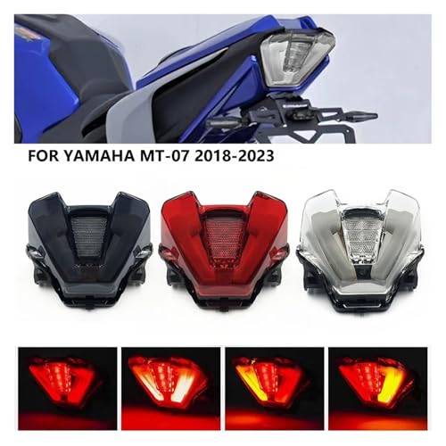 Luz trasera Yamaha MT07 2018-2023 ahumada integrada 4