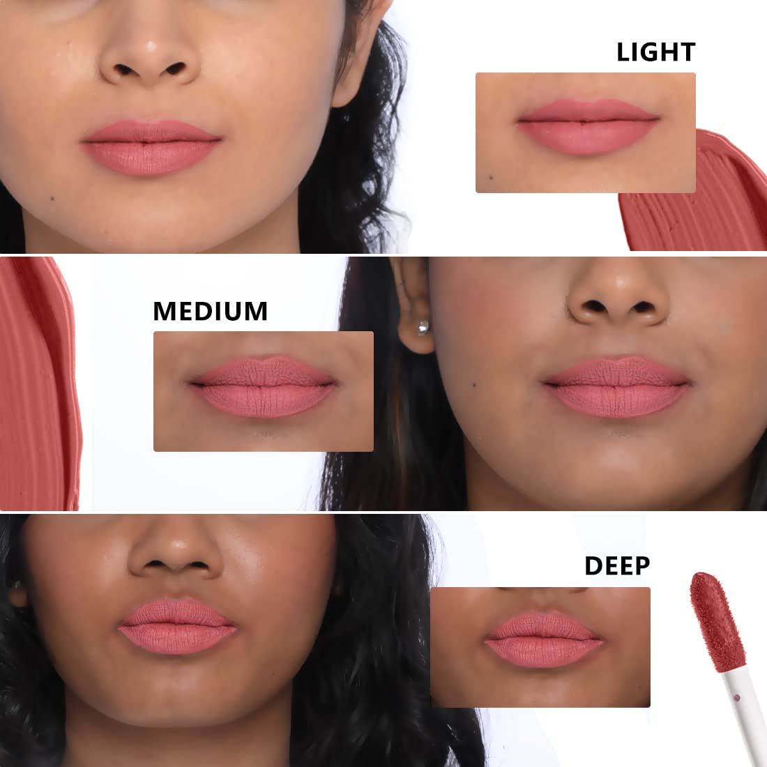 Plum Matte In Heaven Liquid Lipstick Non Drying Smudge Proof 100% Vegan & Cruelty Free Lychee licious 121 (4.50 ml (Pack of 1)) (Lychee Licious 121 (Pink Nude))