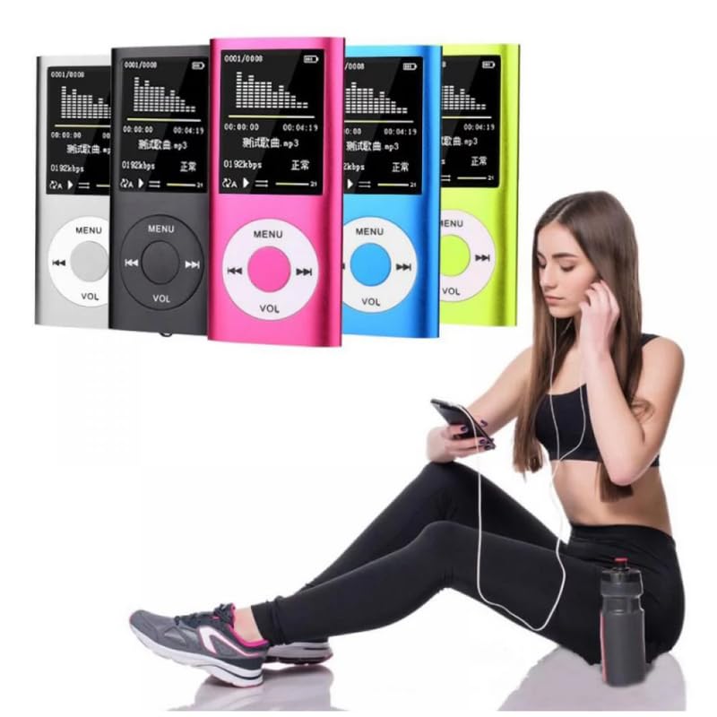 Image of Drumtone (𝟏𝟴 𝐘𝐞𝐚𝐫𝐬 𝐰𝐚𝐫𝐫𝐚𝐧𝐭𝐲)Portable MP3 Player with 1.8 inch LCD Display, Lossless Audio, Expandable Storage up to 64GB, 10-Hour Battery, Purple