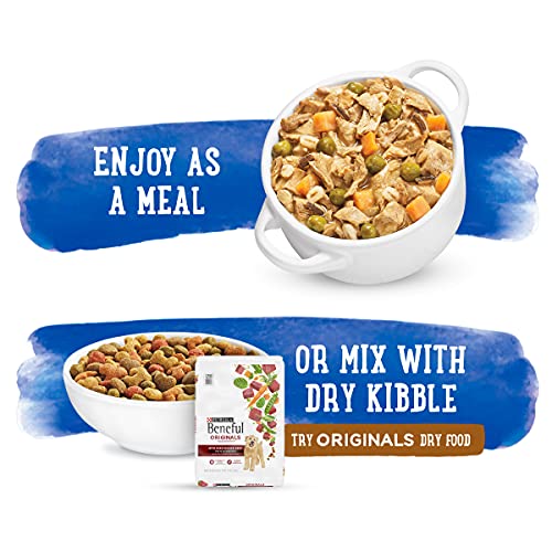 Image of Beneful Purina Gravy Wet Dog Food, Prepared Meals Roasted Turkey Medley - (8) 10 oz. Tubs (Pack of 2)