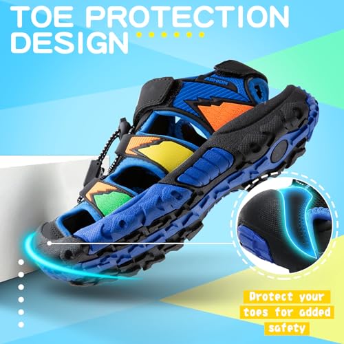 Littleplum Boys Sandals Closed Toe Sport Sandals Summer Shoes for Kids Walking Hiking Athletic Outdoor3