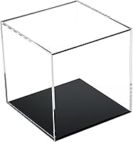 KCGANI Clear Acrylic 4x4x4 Inch Cube Display Case with Lid - Storage for Action Figures, Toys, Crafts & Collectibles