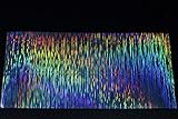 Tigofly 4 pcs 10X21cm Holographic Adhesive Film Flash Glass Disco Wire Pattern Artificial Fish Skin Jig Sticker Hard Baits Lures Sticker (Vertical Wire)