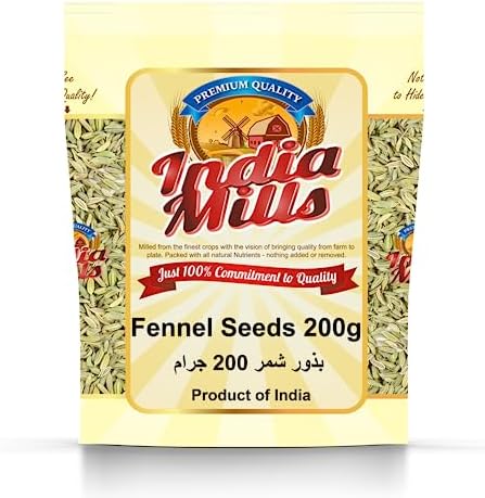 INDIA MILLS Fennel Seed, 200 Gms