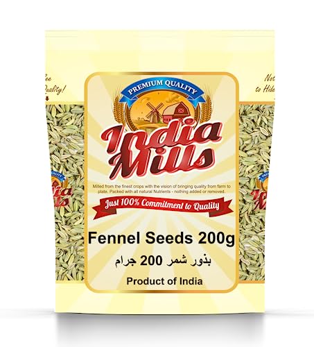 INDIA MILLS Fennel Seed, 200 Gms