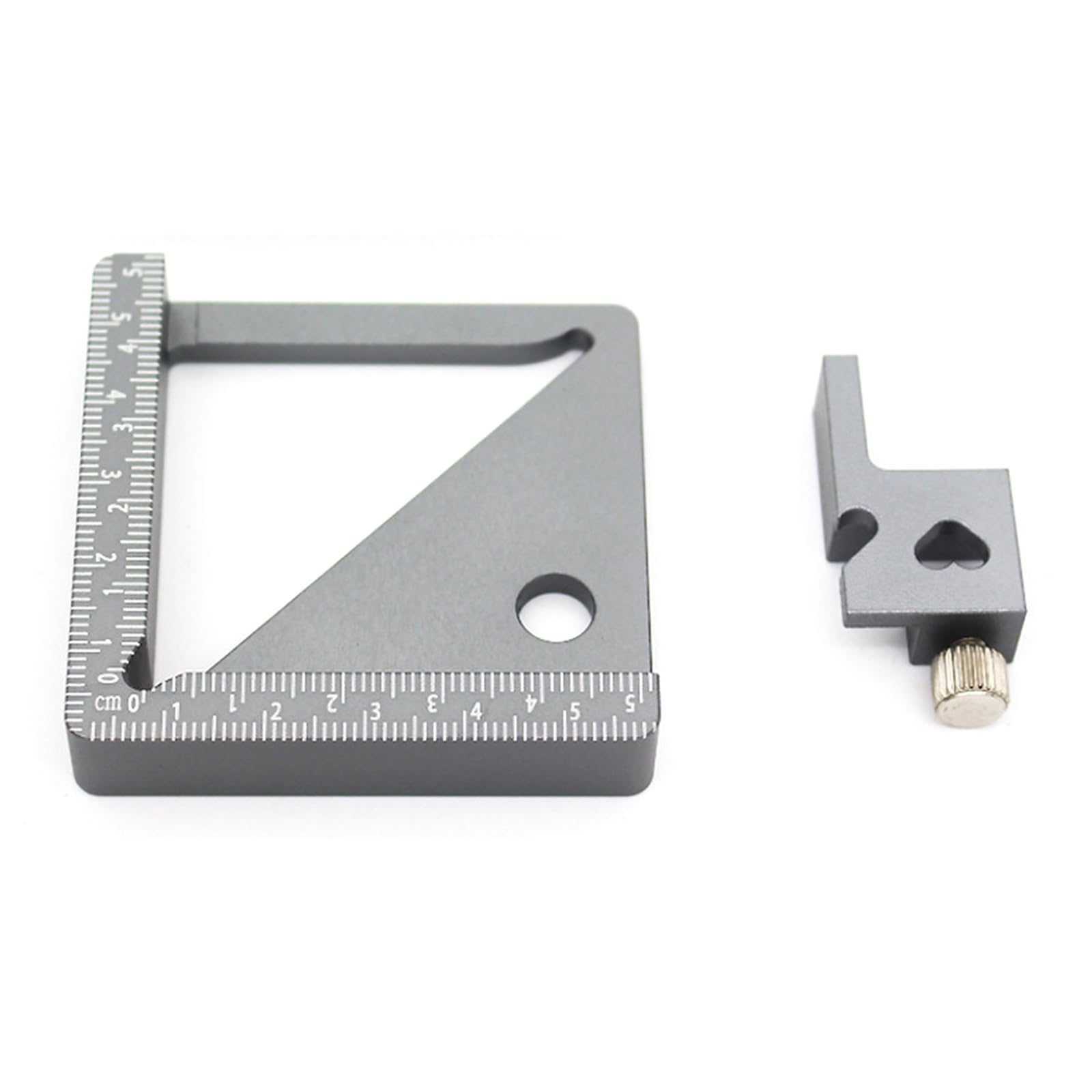 Rgybao With Slider Compactly Aluminum Ruler For Woodworking Projects Combines Angled Drawing Dimensional Measurement In Small Design Woodworking Measuring Tool Height Width Diameter
