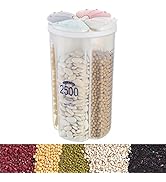 EYSOO Cereal Storage Container Airtight Food Storage Container BPA-free Plastic Grain Container R...