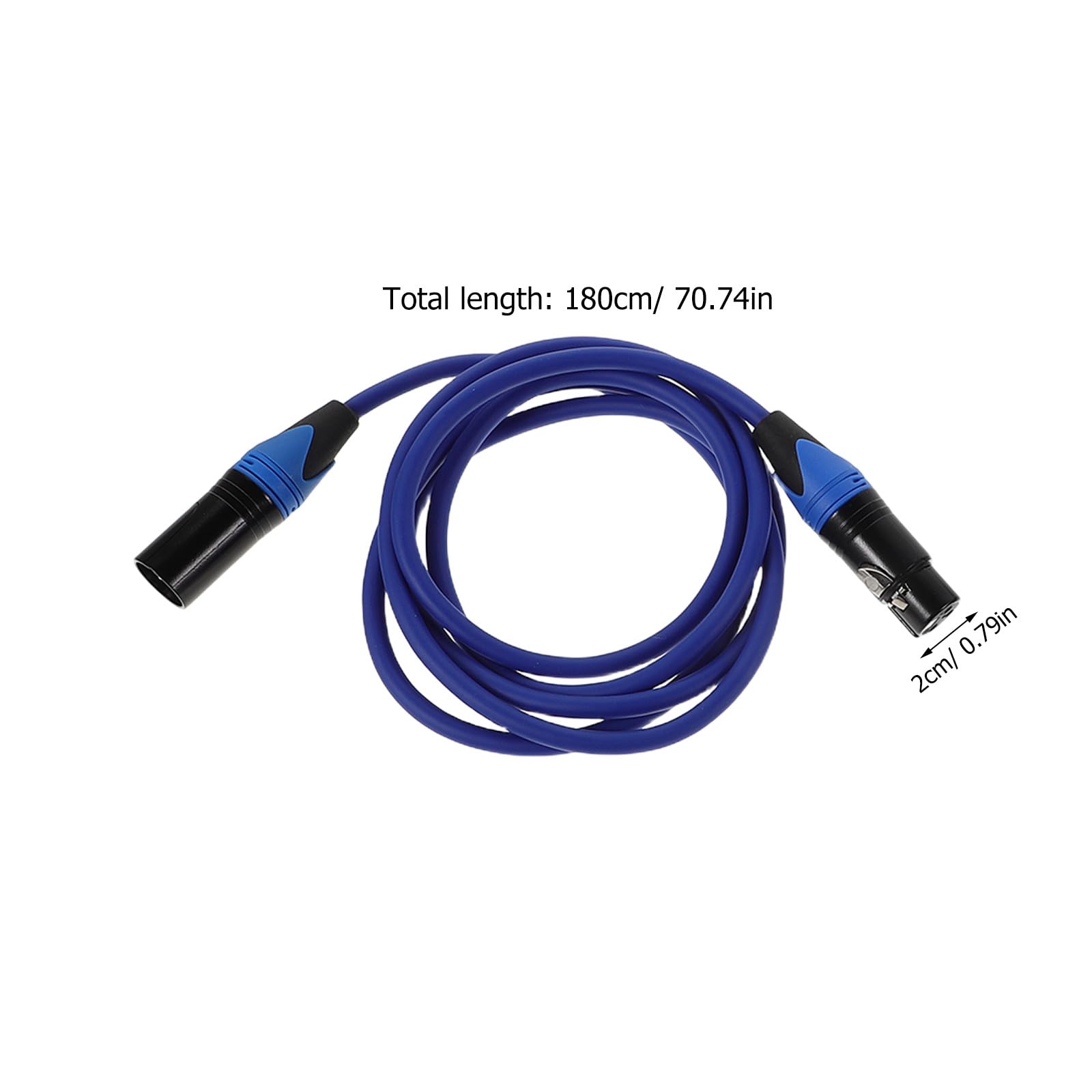 Yardwe Cavo 2 Pezzi Microfono Bilanciato Maschio-femmina Xlr 1, 8m