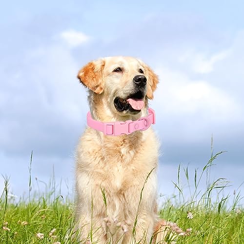 Collar para perro resistente al agua color rosa talla S miniatura 2