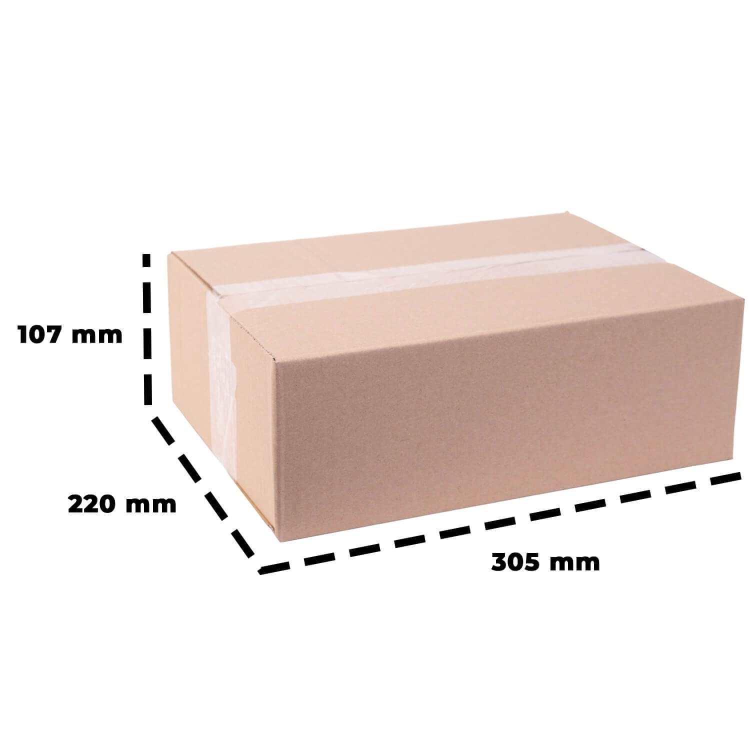 smiley pack 200 Stück Faltkartons 300 x 220 x 100 mm braun Versandkarton Verpackungskartons 30 x 22 x 10 cm aus Wellpappe 1 wellig Karton Pappkarton Versandbox Paket Päckchen