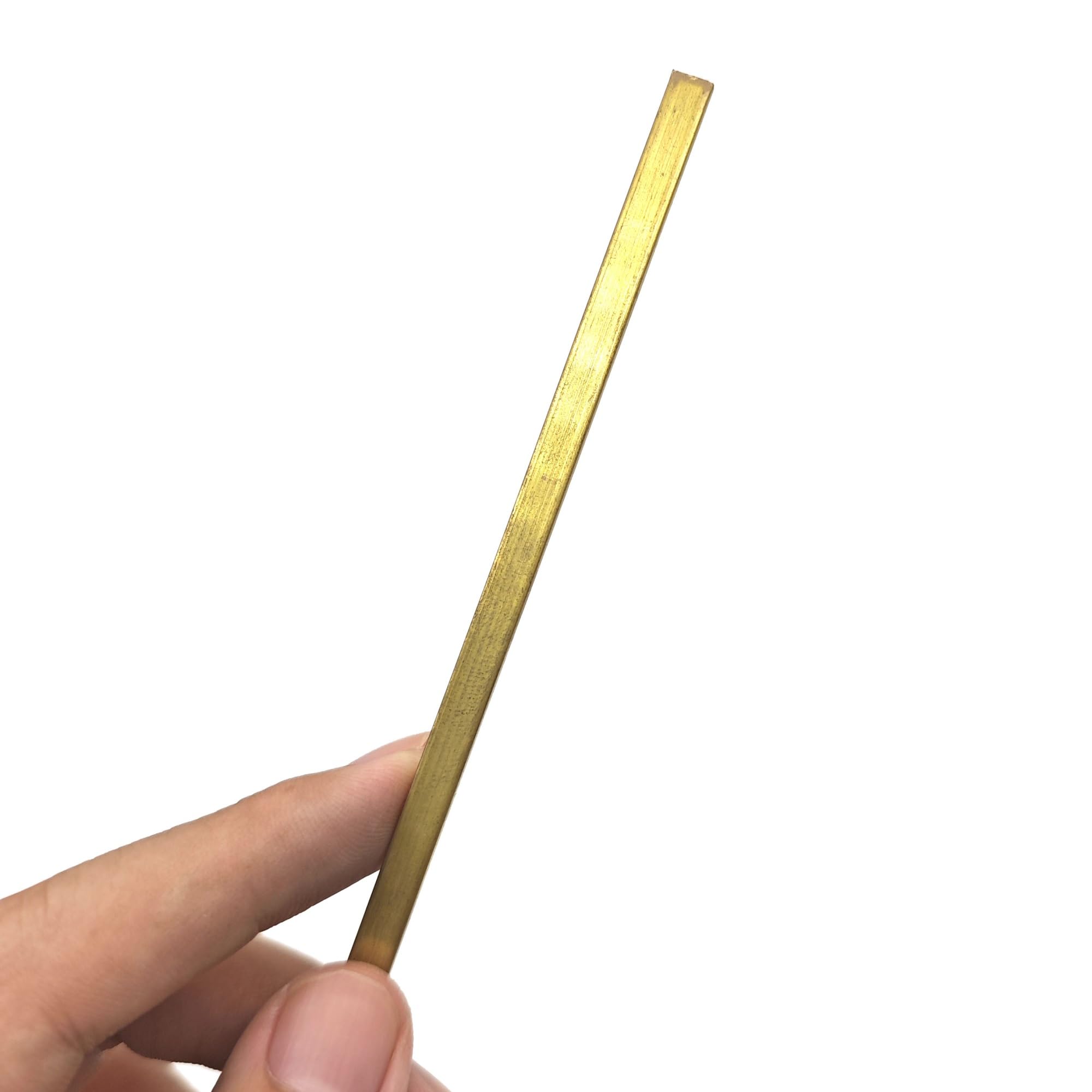 2 varillas cuadradas de latón, sólidas y delgadas, de 1 mm, 1,2 mm, 1,5 mm, 9 mm, 9,5 mm y 10 mm de longitud, 500 mm de metal. Herramientas(9X9X500mm)