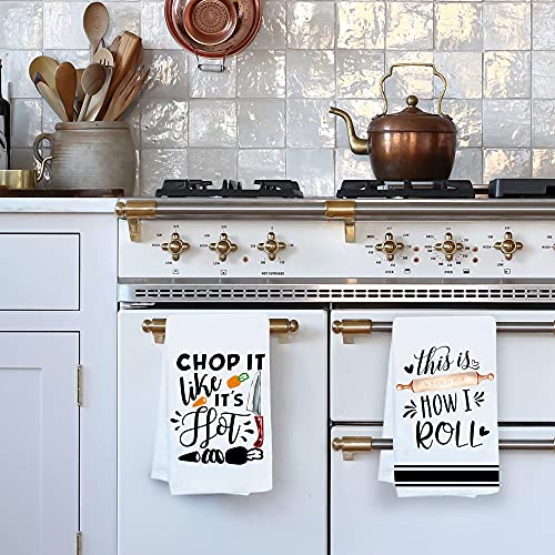 Kamalove Funny Kitchen Towels, Dishcloths Sets Of 4.Best Housewarming Gifts, Funny Dish Towels, Cute Kitchen Towels.new Home Housewarming Gifts, Funny Sayings Towels, Decorative Tea Towels (Color) #TOP4