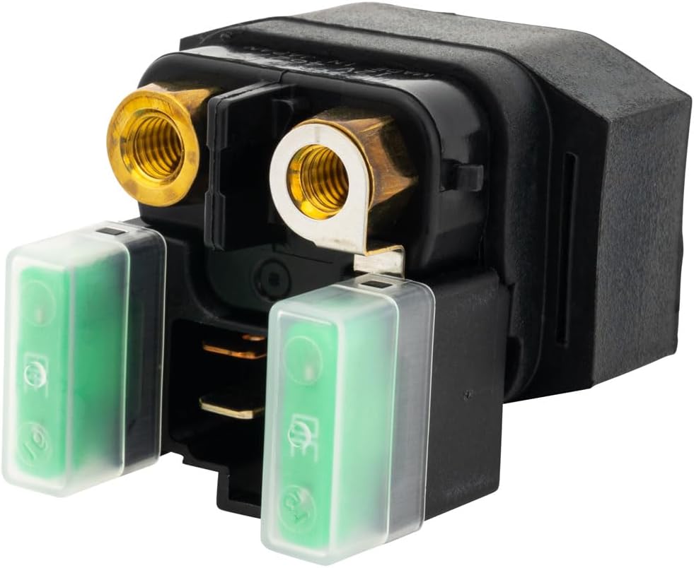 Yamaha OEM Starter Relay Assembly Compatible with Rhino 660 2004-2006/Kodiak 400 4X4 2000-2006/Grizzly 660 4X4 2002-2008/Grizzly 450 4X4 2007-2014/Grizzly 350 4X4 2007-2012 - 4SV-81940-12-00