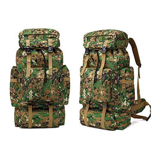 HY WWK Mochila Extra Grande de Alpinismo para Acampar Aire Libre Hombres Mujeres Táctica