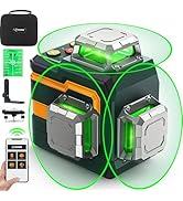 CIGMAN Kreuzlinienlaser Grün - 4x360° Selbstnivellierend, Mit App Steuerung