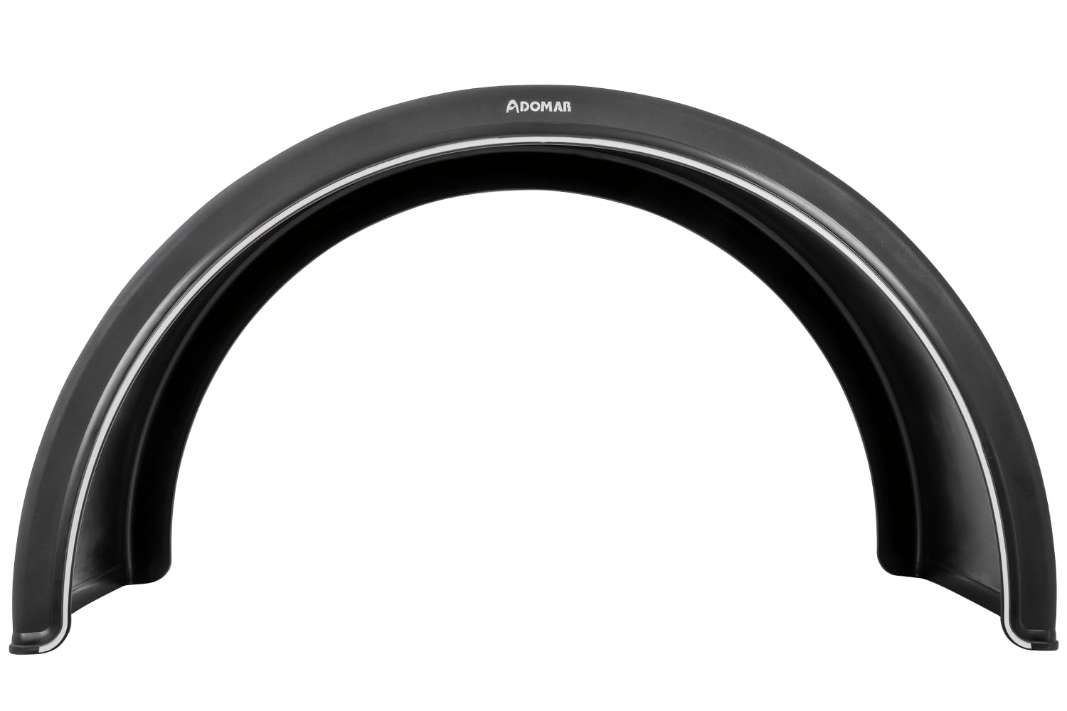 DOMAR Garde-Boue Double 20 à 24,5 Pouces en Plastique pour remorque de Camion 1340 x 670 mm Roues jumelées avec Bord Blanc Protection Anti-Boue pour véhicule Utilitaire